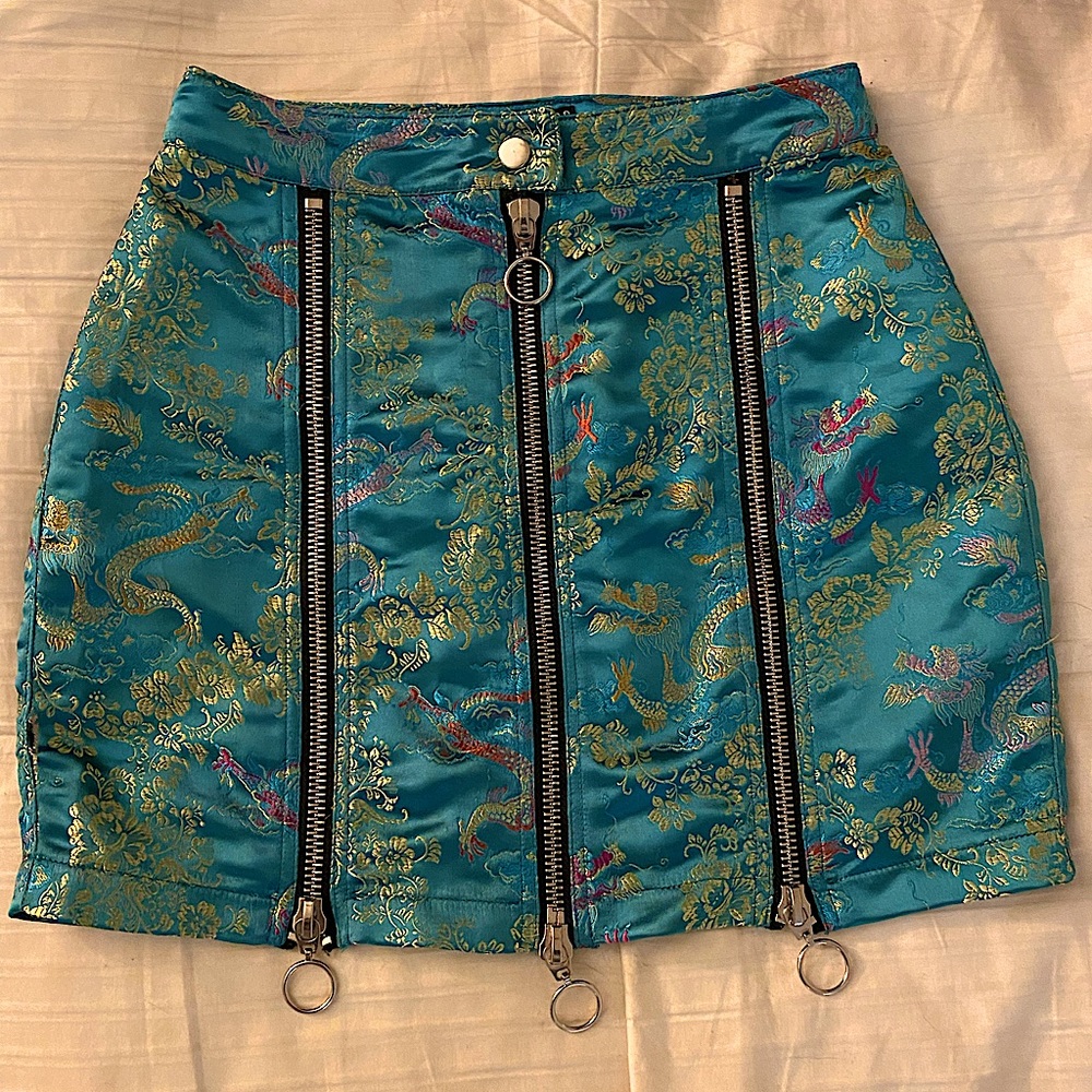 CURRENT MOOD DESTINATION ANYWHERE BROCADE SKIRT